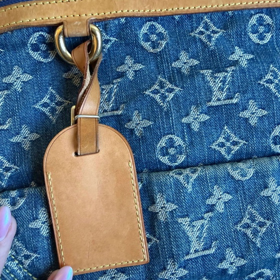 Louis Vuitton denim Sac Plat – Bolsos tote, Vintage (photo 10 of 27)