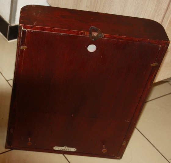 Image 1 of Antique wooden wall clock – French pendulum clock with Westminster chime