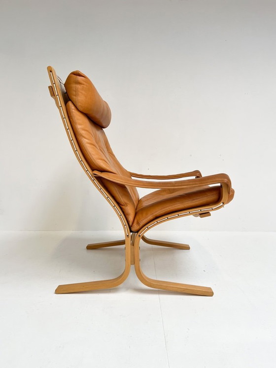 Image 1 of Fauteuil Siesta avec repose-pieds, conçu par Ingmar Relling pour Westnofa, années 1970