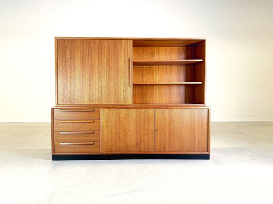 Image 1 of Mid Century Wk Meubilair Teak Dressoir Kastplank Vintage