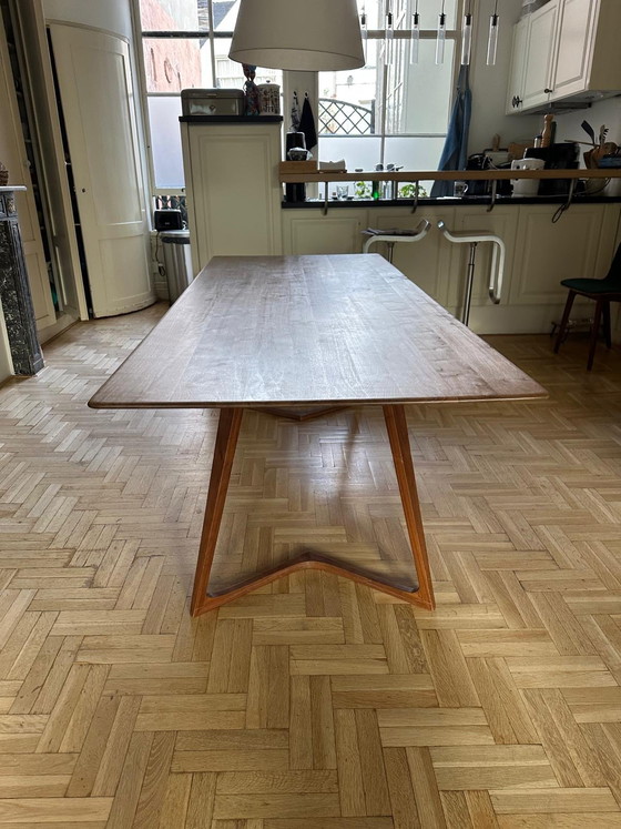 Image 1 of Time period walnut dining table