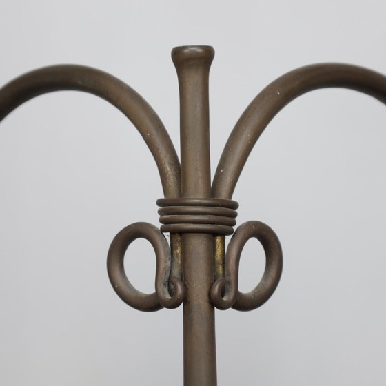 Image 1 of Unique Hand-Forged Floor Candelabra, Netherlands, c. 1925–1938