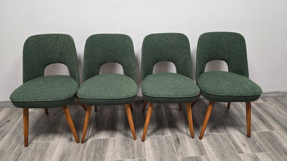 Image 1 of Eetkamerstoelen van Oswald Haerdtl voor Ton, set van 4