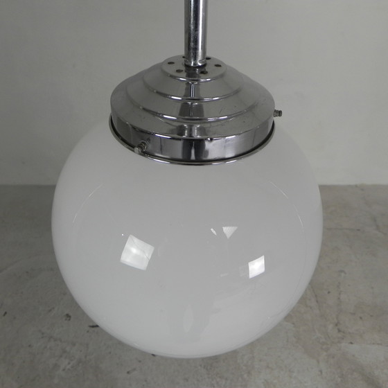 Image 1 of Lampe suspendue Art Déco avec ampoule blanche, années 1930