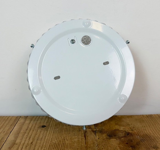 Lampada da parete o Plafoniera in vetro vintage, anni '70, Plafoniere, Metallo, Trasparente, Modern (foto 12 di 14)