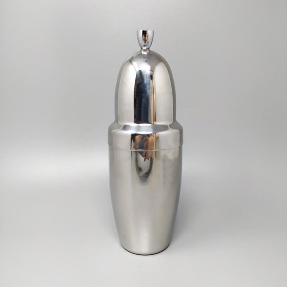 Image 1 of Shaker per cocktail modernista WMF Cromargan degli anni '70, disegnato da Jo Laubner. Prodotto in Germania.
