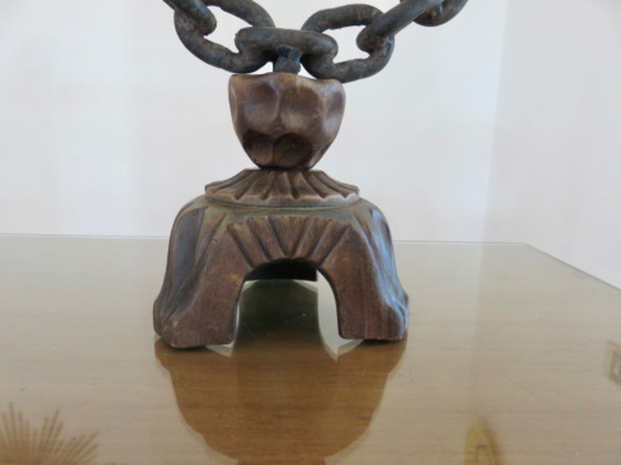 Image 1 of Coppia di candelabri brutalisti degli anni '30