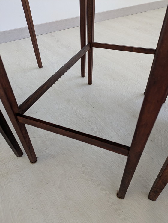 Image 1 of Set of Coffee Tables, Emile Gallé - Inlaid Wood