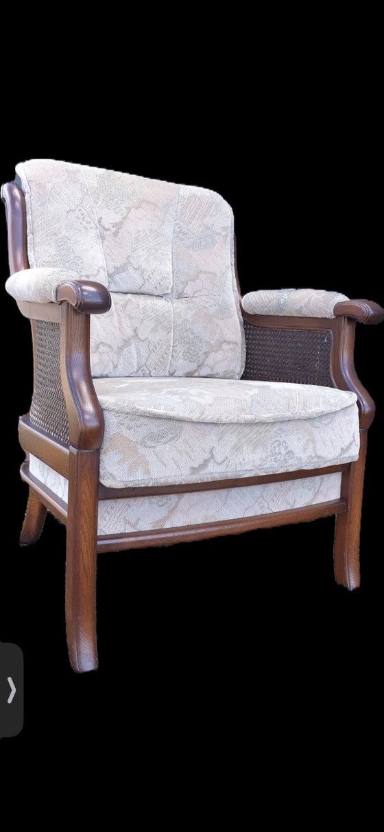 Image 1 of 4 Eichensessel mit Wollmohair