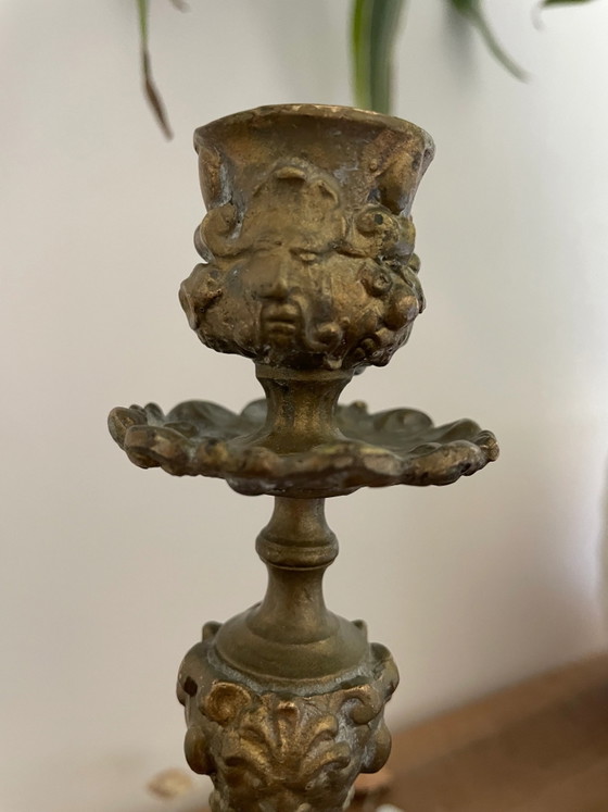 Vintage bronze candle holder (photo 3 of 3)