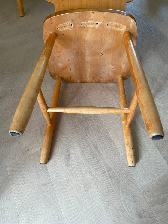 Image 1 of Chaises de salle à manger vintage en bois – style scandinave – lot de 2