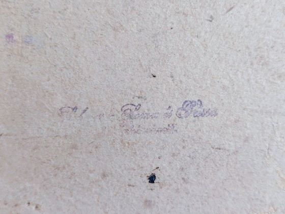 Image 1 of Tableau Stevengraph tissé en pure soie, Thomas Stevens Company. (Leda) Tableau mural en soie