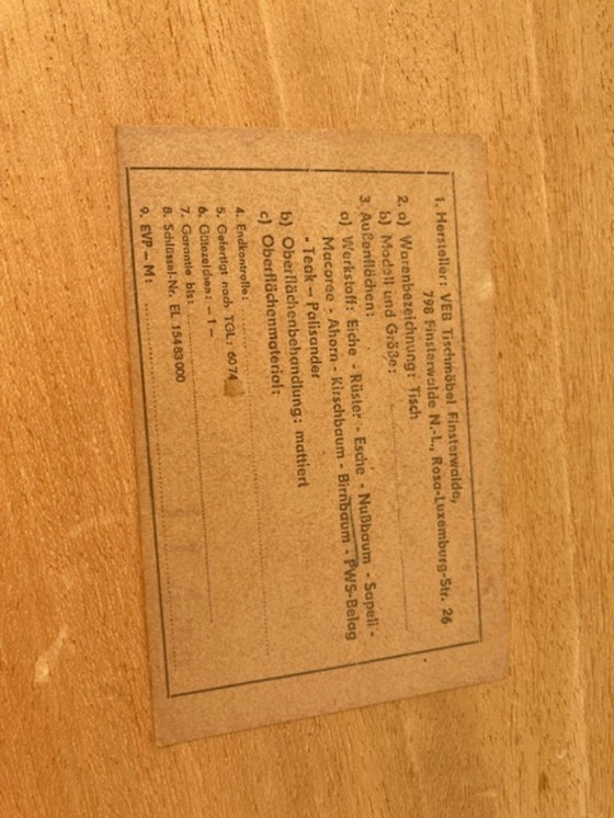 Image 1 of Mid - Century walnut veneer coffee table