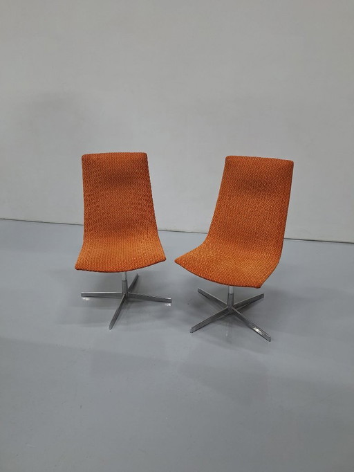 2x Arper Catifa 70 poltrona girevole Arancione