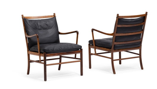 Zeitloser Design-Klassiker: Ole Wanscher PJ 149 Kolonialsessel (Original von 1975) – Brasilianischer Palisander & Leder