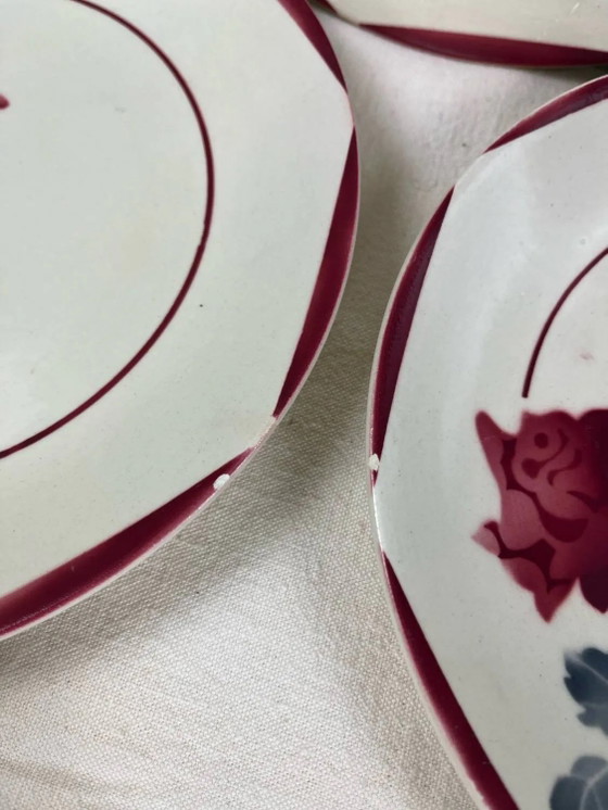 Antike Dessertteller – Geschirr, Porcelain, Art Deco (photo 7 of 10)