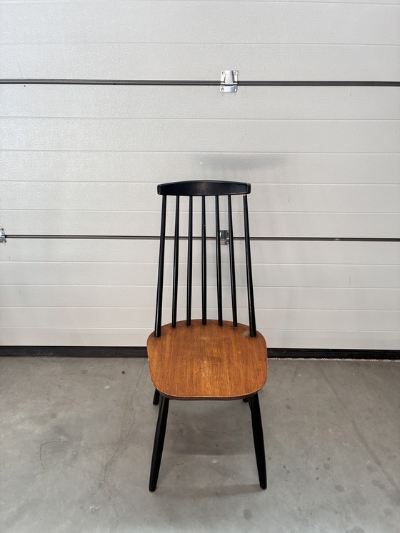 2x Sedia Vintage a Fusi Nello Stile Di Ilmari Tapiovaara – Sedie da pranzo, Wood (photo 2 of 5)