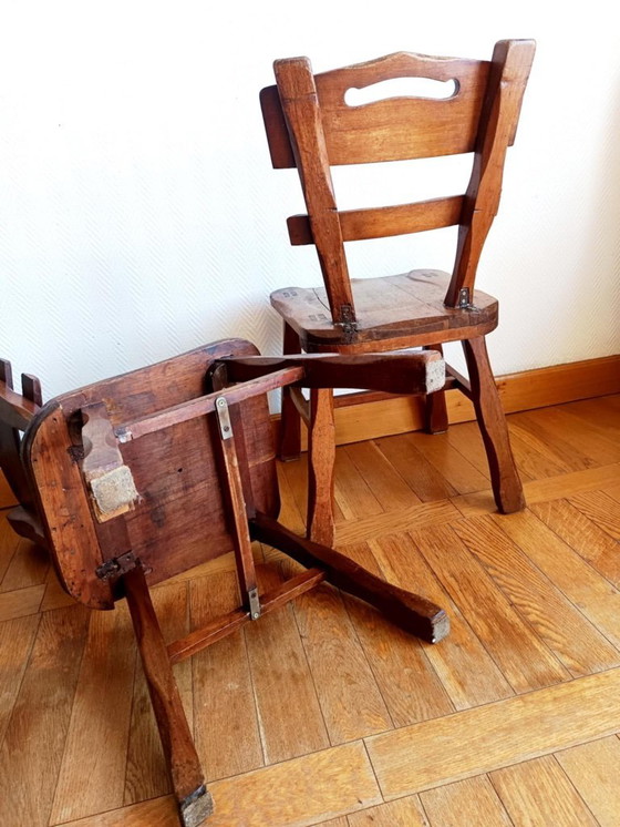 Image 1 of 2x Brutalistische Stühle Ranch-Stil