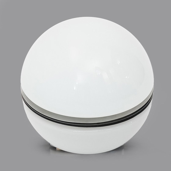Image 1 of White glass table lamp by Enrico Tronconi for Tronconi, 1970s