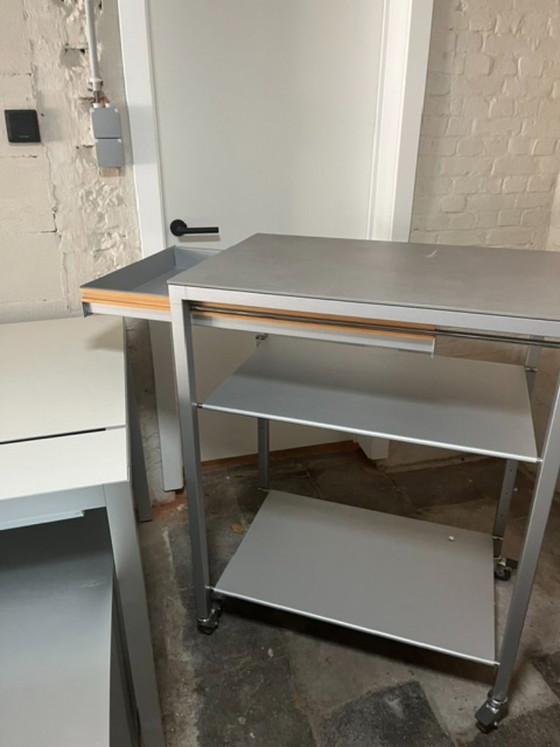 Image 1 of desk with accessories