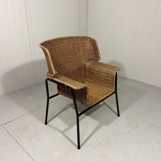 Image 1 of Sedia in rattan Wouter Fens Gebr. Jonker Paesi Bassi anni '60