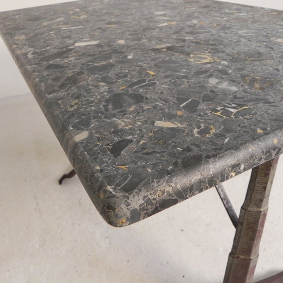 Bistro table with marble top on a cast iron frame, 1930s – Dining tables (photo 14 of 24)