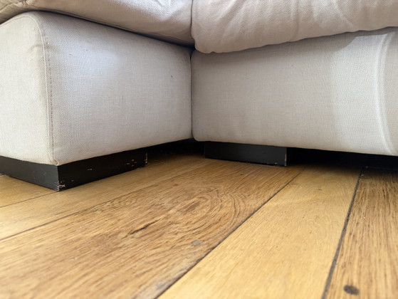Comfortabele Beige 3-zits Hoekbank van Katoen-Linnen Mix – 3-5 zitsbanken, Cotton (photo 11 of 11)