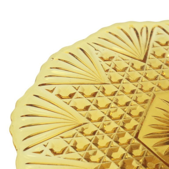 Image 1 of Bandeja de ámbar Art Déco para tartas