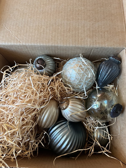 15 glazen kerstballen