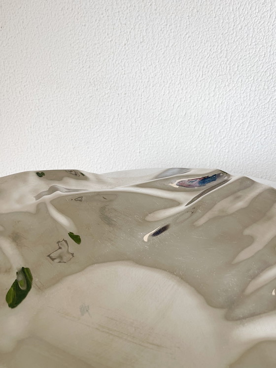 Image 1 of Plateau extra large iconique « Joy n.1 » d'Alessi | 42 cm, acier inoxydable | Icône du design italien