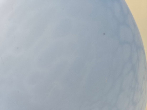 Image 1 of Lampada da tavolo vintage a forma di uovo, anni '70-'80, vetreria Vianne, anni '70-'80