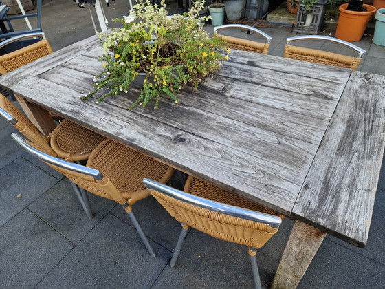 Image 1 of Teak patio table