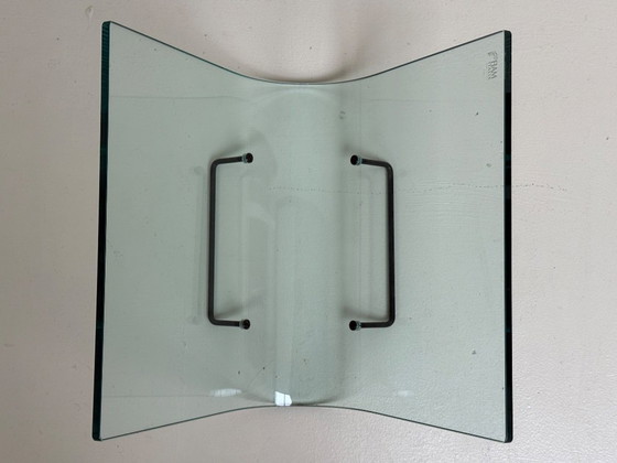 Image 1 of Revistero de diseño Fiam Italia | Años 80 | Cristal curvado
