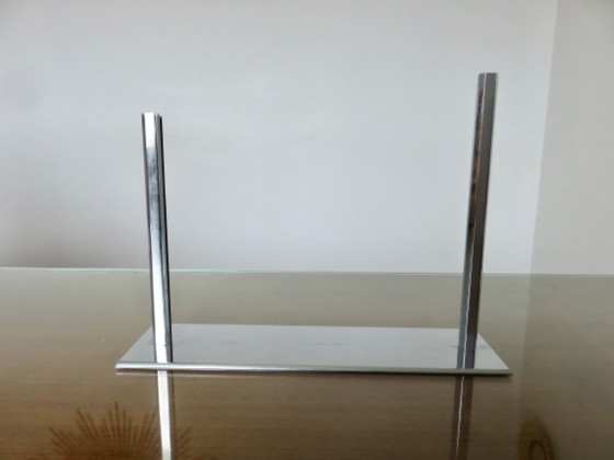 Image 1 of Marco de fotos Art Déco de latón cromado, década de 1930, Francia