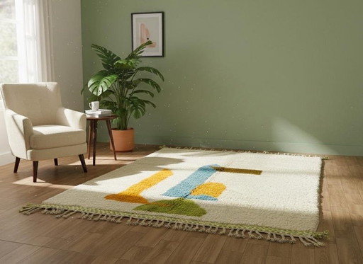 Handmade Berber rug 2/3 m