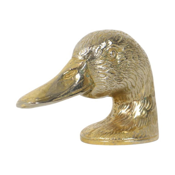 Image 1 of Vintage Metalen Flessenopener Eend