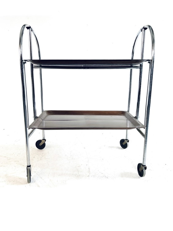 Image 1 of Vintage inklapbare trolley ‘60