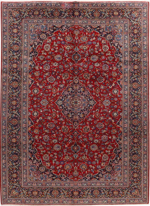 Persian carpet Kashan Signed 3.86 x 2.83 Oriental carpet fine No. 1163
