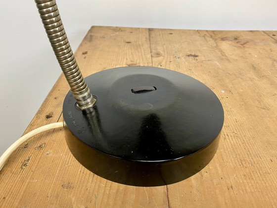 Image 1 of Vintage Black Bakelite Gooseneck Table Lamp, 1960s