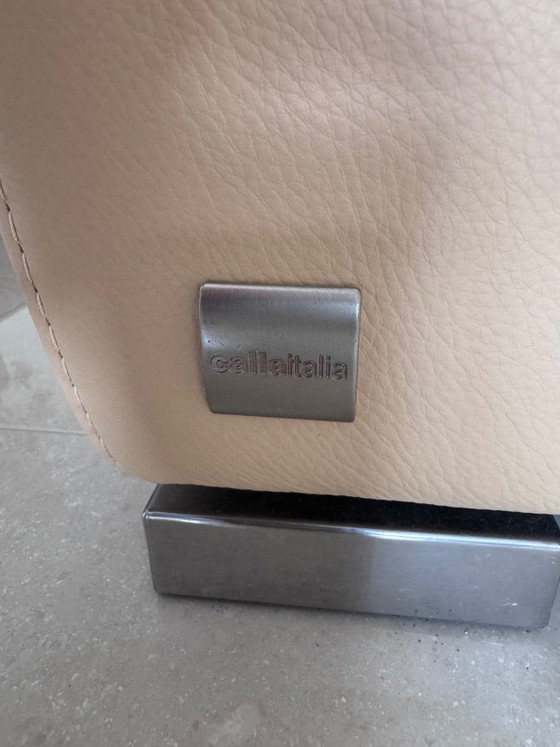 Moving Sale: Calia Italia Leather Sofa Set – 3-5 seaters, Metal (photo 4 of 5)