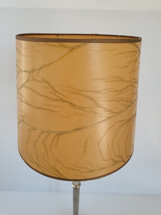 Image 1 of Vintage Arlus House Table Lamp, 1950s, Brass & Steel, 1950s Rockabilly