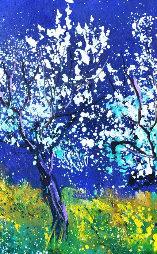 Arbres en fleurs au printemps
