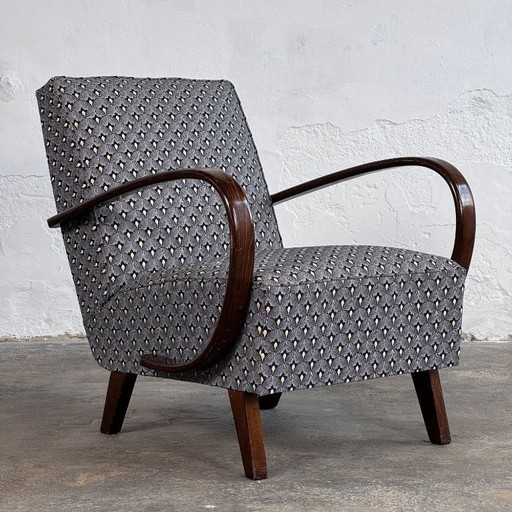 Paar Jindřich Halabala Type C fauteuils voor UP Závody, 1930