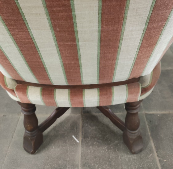 Mooie fauteuil uit de 40's – Velvet, Wood (photo 6 of 7)