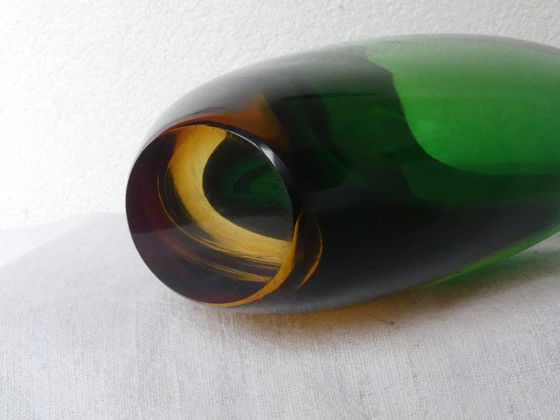 Image 1 of Seltene Murano Vase Sommerso 27 cm Flavio Poli zugeschrieben UK4 Aeb