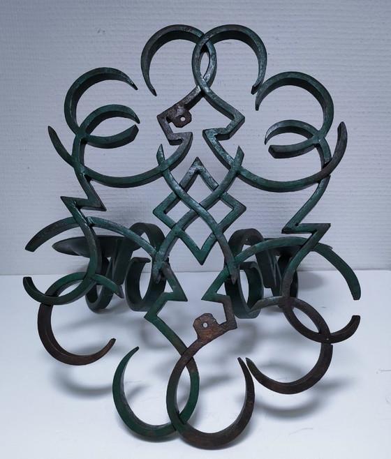 Image 1 of Aplique de pared Gilbert Poillerat con dos luces