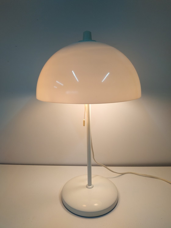 Image 1 of Vintage 1970s adjustable mushroom table lamp (2 spots)