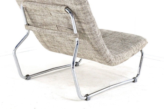 Image 1 of Vintage fauteuil 'Hierden' midcentury nieuwe gestoffeerd