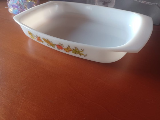 Image 1 of Vintage Arcopal France "Lotus" Vegetable Oven Dish – 1970s