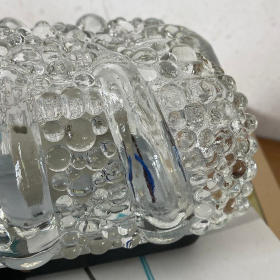 Rectangular wall/ceiling light, clear glass, vintage light fixture from the 1960s or 1970s – Wall lights (photo 3 of 8)